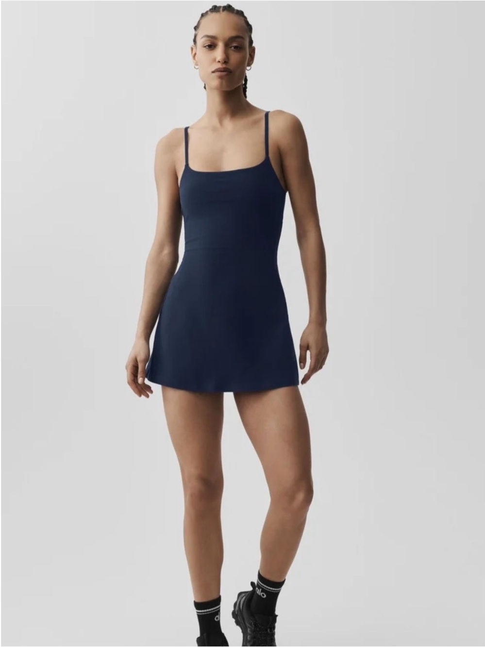 ALO Yoga Navy Blue Courtside Tennis Dress
